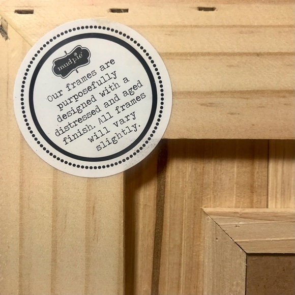 MUD PIE Thanks & Giving Photo Frame Natural Wood & Wire Ribbon - Picture 4 of 9